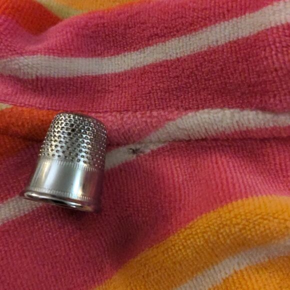 Gymboree Y2K kids‎ Pink and orange velour striped jacket size 8🌈 - Picture 6 of 6